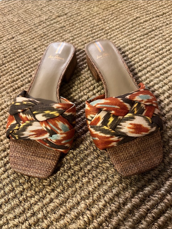 Sam Edelman Shoes - Sam Edelman Dawson Sunset Orange Multi Block Heel Slip On Size 7.5 NWOB